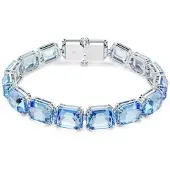 Swarovski Armband 'Millenia' ljusblå / silver