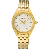Seiko Damklocka - SUR538P1 - Rostfritt Stål - 5 Atm - Silverfärgad urtavla - Analogisk