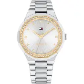 Tommy Hilfiger Stainless Steel Crystal Embellished Bracelet Watch