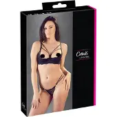 Cottelli collection Spets Half-Cup BH Set - Svart - L - Svart
