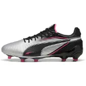 Puma King Ultimate Fg/ag Audacity - Silver/Svart/sun Struck/White Dam, storlek 36