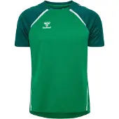 Hummel Tränings T-Shirt hmlLEAD 2.0 - Grön/Grön/Vit, storlek Large