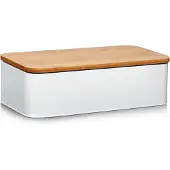 Zeller Brödbox bambu/stål (- ID7691)