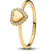 Pandora Timeless gold-plated engravable heartring 163801C01-54