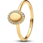 Pandora Timeless gold-plated engravable ring 163800C01-52