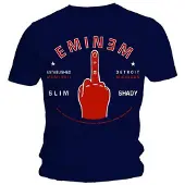 Ginza.se Eminem: Unisex T-Shirt/Detroit Finger (Navy Blue) (X-Large)