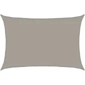 vidaXL Solsegel 160 g/m² rektangulär ljusgrå 5x6 m HDPE