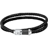 Maserati Jewels Armband i Återvunnet Läder och Rostfritt Stål JM223AVE18 - För Män