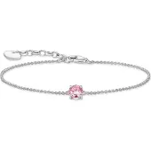 Thomas Sabo pink large zirconia pendant silverarmband A2156-051-9-L19V