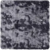 vidaXL Ryamatta med lång lugg NAVARRA mörkgrå 240x240 cm polyester