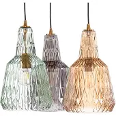 LINDBY Taklampa , Belarion, dimbara, Flerfärgad, Vardagsrum, Glas, Vintage / retro