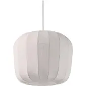 LINDBY Hänglampa Helin , dimbar, Vitt / opal, Vardagsrum / matsal, Textil / tyger / siden, Modern, Pendellampa