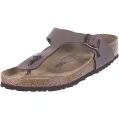 Birkenstock för kvinnor. 43751 Gizeh Birko-Flor Nubuck (Normal passform) taupe (38), Karta, Ingen, Casual
