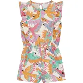 We fashion Overall orange / rosa / svart / vit