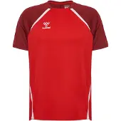 Hummel Tränings T-Shirt hmlLEAD 2.0 - Röd/Bordeaux/Vit, storlek Small