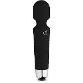 EasyToys - mini wand vibrator - uppladdningsbar massör - svart