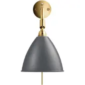 Gubi Design vägglampa Bestlite BL7, Aluminium / grå / zink, Vardagsrum / matsal, Metall, Design, Vägglampa, vägglampa inomhus