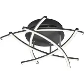FISCHER&HONSEL GMBH LED taklampa Cross TW, dimbar, Svart, Vardagsrum / matsal, Metall, Modern, LED-taklampa