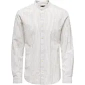 Only & Sons Skjorta 'ONSCaiden' ljusgrå / off-white