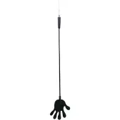 Rimba - Handformad ridpiska i silikon - 40 cm (svart)