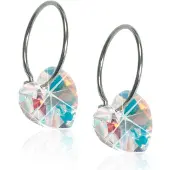 Blomdahl Ring 14mm Heart 10mm, Rainbow örhängen 15-1255-02