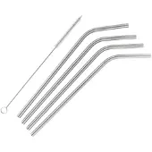 Barprofessional Metallsugrör 6mm - 4 St - Silver
