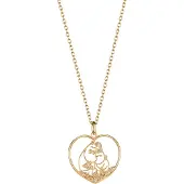Lumoava x Moomin Love guldpläterad hjärtä halsband MO661620000