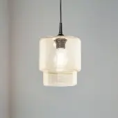 Argon Glas pendellampa Nesto , dimbar, Creme / bärnsten, Vardagsrum / matsal, Glas, Pendellampa