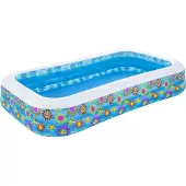 Bestway Rektangulär Uppblåsbar Pool (akvarium) 305x183x56 Cm