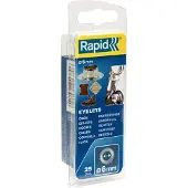Rapid Öljetter Ø6 mm, Öljetter, Silver, Krom, 6 mm, 35 mm, 51 mm