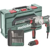 Metabo UHE 2660-2 Quick Set SDS-Plus-Mejselhammare, Borrhammare, Kombihammare 800 W inkl. väska, inkl. Tillbehör