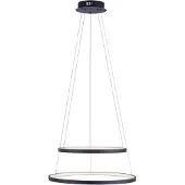 JUST LIGHT Pendellampa Circle, dimbar, Svart, Vardagsrum / matsal, Metall, Modern