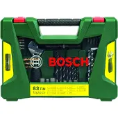 Bosch 2607017193 V-Line 83 delar Borr- & bitssats Metall, Sten, Betong, Trä, Murverk, Plexiglas