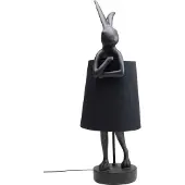 Kare Bordslampa Animal Rabbit, Svart, Vardagsrum / matsal, Syntetmaterial, Design, Bordslampa
