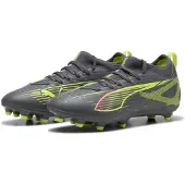 Puma Fotbollsskor - Ultra 5 Match FG/AG Jr - Silver Yellow/Ålder - - 38,5 - Fotbollsskor