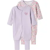 Name it Pyjamasdräkt - Noos - NbfNightsuit - 2-pack - Pastel Lil - - 50 - Pyjamasdräkt