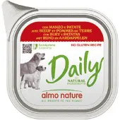 Almo Nature Daily med nötkött och potatis våtfoder hund