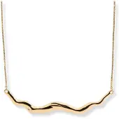 Sparv Wave Crest halsband guldpläterad 3230101