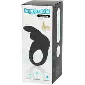 Happy Rabbit - penisring med vibrator - uppladdningsbar - svart