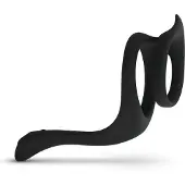 EasyToys - penisring och pungband - flexibel silikon svart