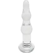 Rimba Dolly - analdildo glas vågig transparent