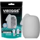 Vibeggs Naughty Nubs - vibrerande äggmasturbator (vit)