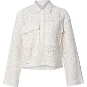 Vila Merinda Crochet Skjorta Med Långa ärmar