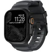Nomad Rocky Point Band, Band, SmartWatch, Svart, Apple, Ultra / 46mm, Läder, Titan
