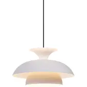 QAZQA Skandinavisk taklampa beige med vit insida - Titus
