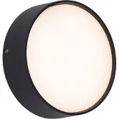 QAZQA Modern utomhusvägglampa svart inkl. LED IP65 - Dop