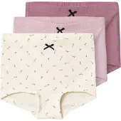 Name It Mini Hipstertrosor - Noos - NmfTights - 3-pack - Smörkräm - - 3 år (98) - Hipstertrosor