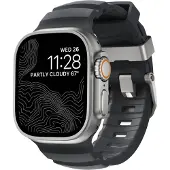 Nomad Rocky Point Band, Band, Smartwatch, Självtorkning, Apple, Ultra / 46mm, Läder, Titan