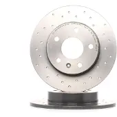 Brembo Bromsskiva 0876271X bak, perforerad, perforerad, full, 1 Stycke