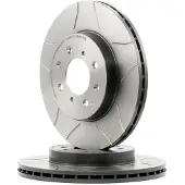Brembo Bromsskiva Max 09.5509.75, fram, slits, ventilerad, 1 Stycke